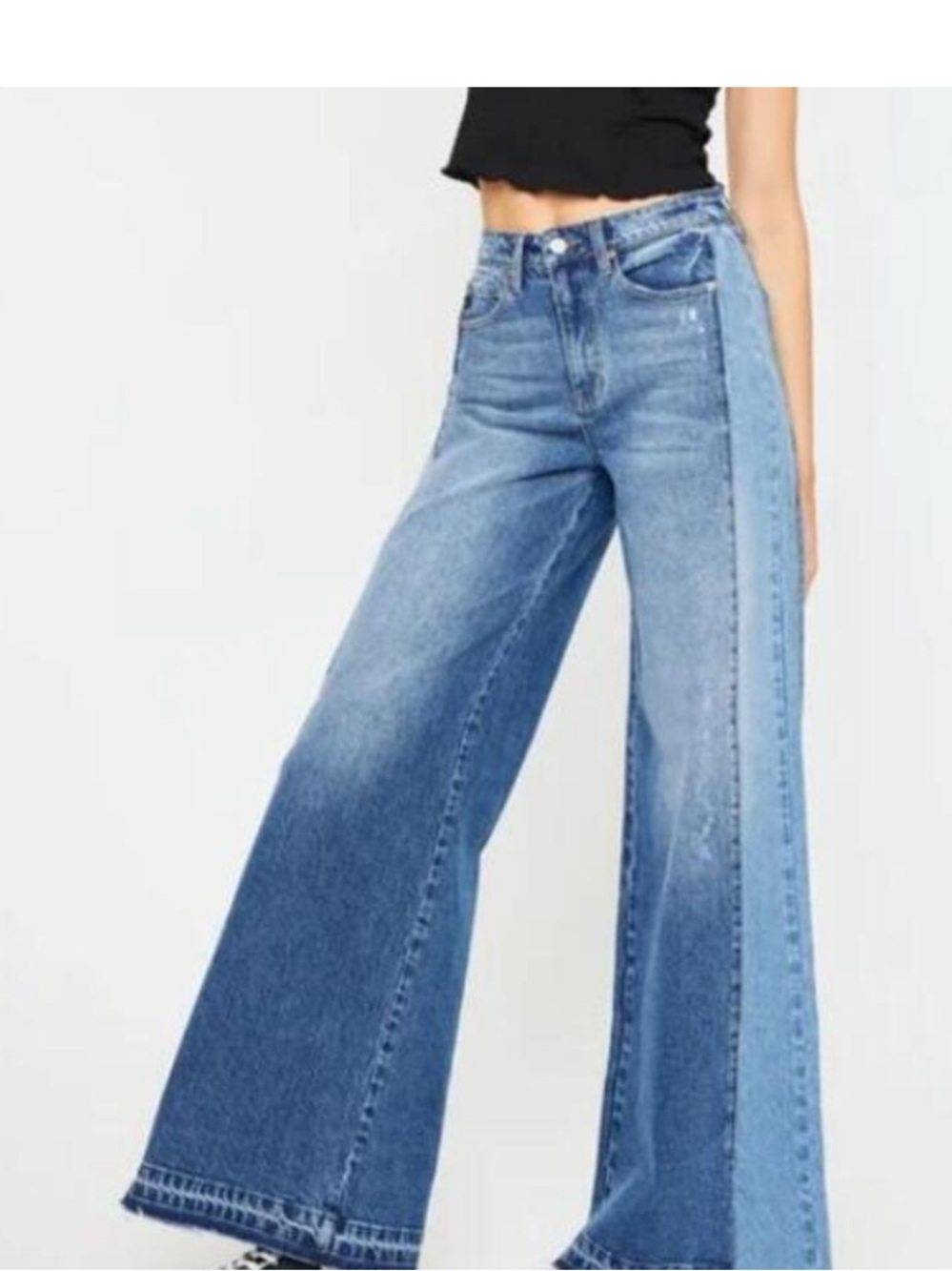 KanCan Wide Leg High Rise Jeans
